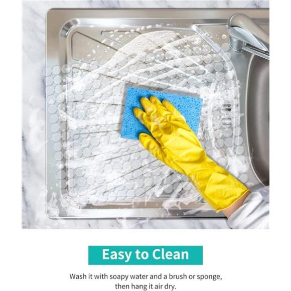 2-Pack Kitchen Sink Mat: PVC Adjustable Sink Protector | Sink liner Pad - Picture 5 of 7